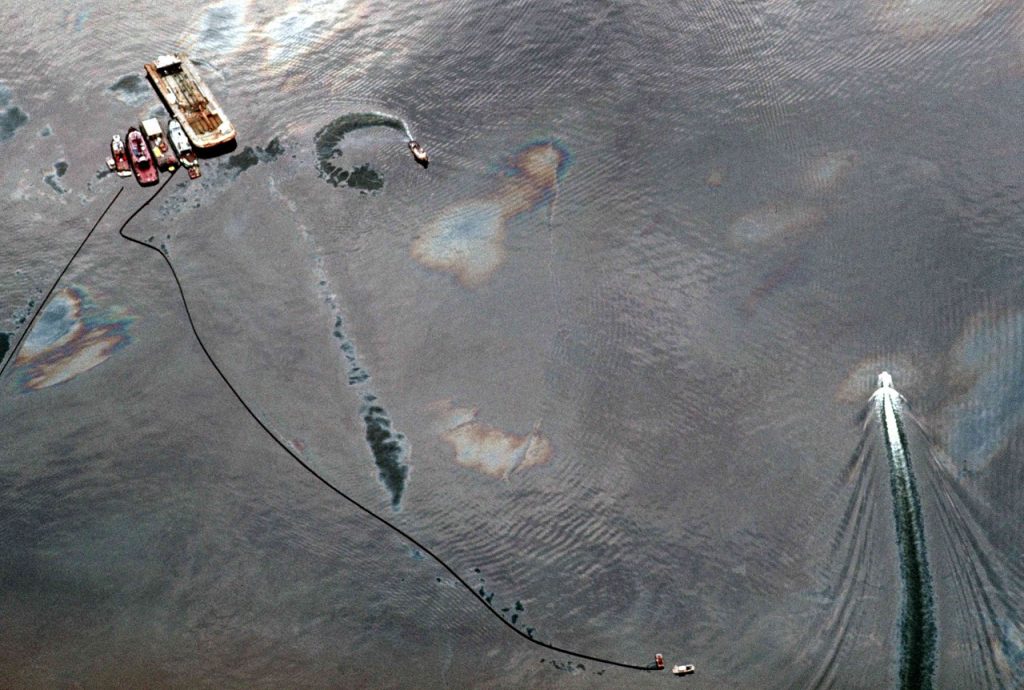 Derrame de petróleo del Exxon Valdez.
