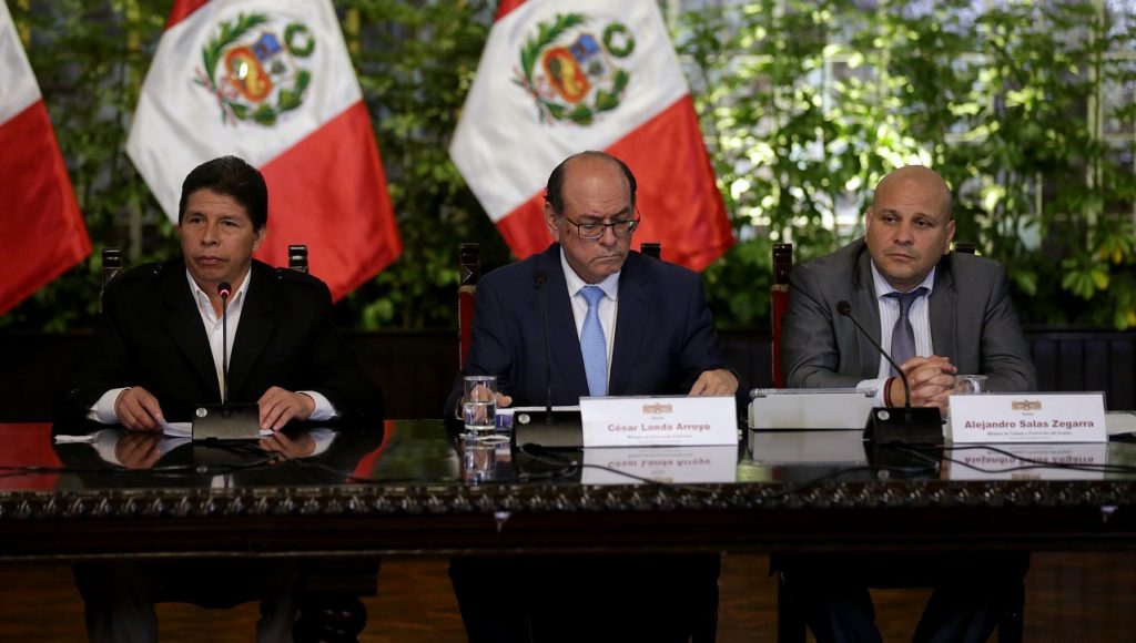 Presidente Pedro Castillo dio conferencia ante la prensa luego de que la Fiscalía presentara una demanda constitucional en su contra