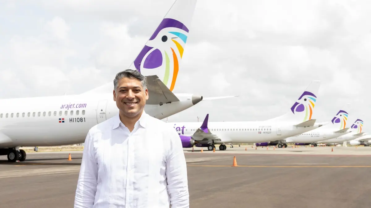 Víctor Pacheco Méndez, CEO de Arajet, última aerolínea low cost en entrar al mercado latinoamericano. Foto: Arajet